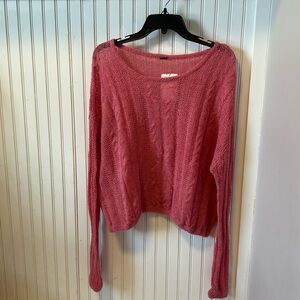Free People Pink Angel Soft lightweight sweater